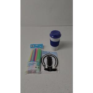 Eco Coffee Cup, And Paracord Handle For Water Bottle, And Jasent Smoothie Straw 25ct