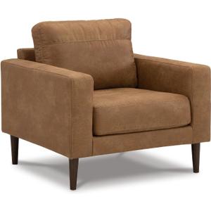 Signature Design by Ashley Telora Caramel Chair (35"D x 36"W x 35"H)