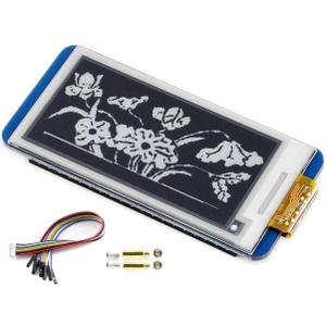 2.13inch E-Ink Display HAT V4 Version, 250x122 Resolution 3.3V/5V Black White Two-Color e-paper Screen Module for Raspberry Pi Zero/Zero W/Zero WH/2B/3B/3B+/4B, Supports Partial Refresh, SPI Interface