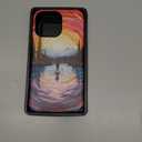 DEENAKIN for iPhone 14 Pro Max Case - Wireless Charging Compatible - Dual-Layer Hard Shell & Silicone Cover - Protective Phone Case with Trendy Cute Designs for Women - Sunset Splash