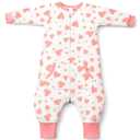 Toddler Sleep Sacks for 2t-3t, 1 Pack Baby Wearable Blanket with Feet, Long Sleeves Breathable Sleep Sacks for Baby Boys and Girls, 2T