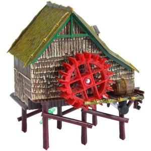 Saim Windmill Live Action Aquarium Ornaments/Air Pump Aquarium Bubble Decorations