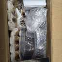 Nervure 175PCS Clear Gold Plastic Plates - Disposable Gold Party Plates & Pre Rolled Napkins with Cutlery for 25 Guests, 50Plates, 75Silverware, 25Cups, 25Napkin for Wedding & Party