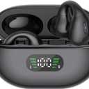 AI Language Translator Earbuds, Two Way Real-time Translation 144 Language Wireless Bluetooth Translation Headphones, APP Online Instant Voice Translation for Travel Business Learning, Black