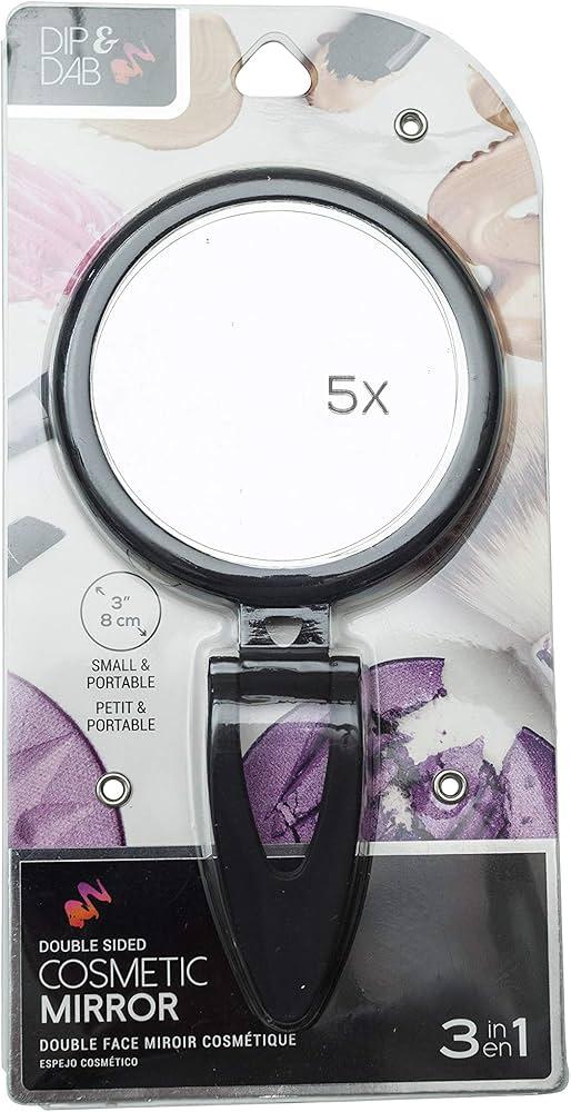 DIP&DAB Double Sided Cosmetic Mirror. 3-in-1. 2 Pack