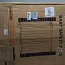 Mumeasy 36" High Extra Tall Dog Gate, 29.6"-40.5" Wide Pressure Mounted Tall Baby Gate for Dog, Auto Close Pet Gate with Door for Stairs,Doorways,House,Black