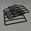 PRETYZOOM 3pcs Multi-Layer Pants Hanger Rack Space Saver Hangers for Pants Black Home Clip