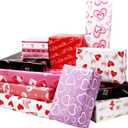 2 x Fancy Land 10 Sheets Valentine Wrapping Paper Sheets Wedding Valentines Day Gift Wrap Folded Large Sheets 20 X 28 Gift Decoration