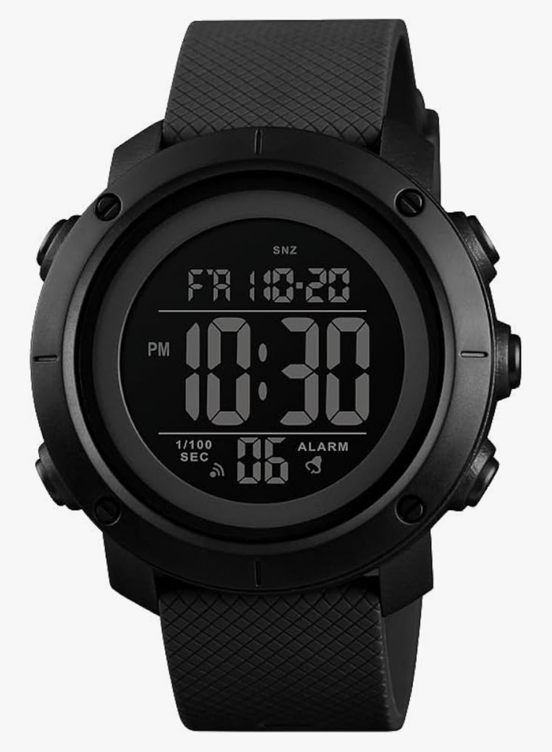 Big Boys Digital Watch Sports Teen Waterproof Military Back Light Watch for Teenagers Boys Ages 11-18 Black 1426S