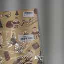 Christmas Wrapping Paper 5 Sheets - 19.7x29.9 Inch Kraft Gift Wrap with Santa, Tree, Snowflakes for Holiday Gifts & Xmas Decor