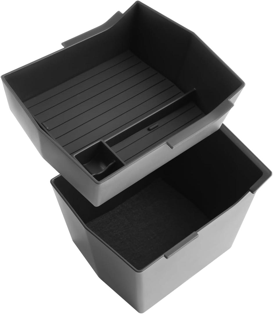 CDEFG Double Layer for 2025 2026 Subaru Forester Accessories Center Console Organizer Tray Forester (Sport, Limited) Armrest Storage Middle Console Insert