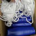 8.5 Ft Pool Water Bags 0.8mm Double Layer Hot Melt Process Water Tubes Thickened (27 Gauge) Dual Chamber Pool Cover Weights,Heavy Duty PVC Water Weight Bag,12 Pieces,Blue, 8.5 FT - 12 Pack