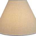 Aspen Creative 32023A Transitional Hardback Empire Shaped Spider Construction Lamp Shade in Beige, 18" wide (7" x 18" x 12 1/2")