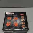 WETOLS Corner Clamp for Woodworking, 90 Degree Right Angle Clamp, Wood Clamps, 4Pcs Adjustable Spring Loaded Woodworking Clamp, Gifts for Dad, Birthday Gifts for Men, Photo Framing, Orange