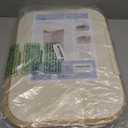 LONBET Laundry Basket with Lid, Made from Breathable Fabric | Aesthetic Clothes Hampers for Laundry with Side Handles & Sturdy Bamboo Frame (40 Gallons - Double, Beige)