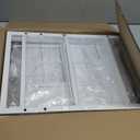 Extendable Microwave Oven Rack - Adjustable Kitchen counter shelf, 2 Tier Microwave Stand (L15.7~23.6" xW12.8 xH17.7) with 6 Hooks for Kitchen Countertop Organizer (White)