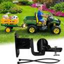 Trailer Hitch Adapter for Kids Ride On Toys,Flexible Turning,Fit Any 3/8'' Hole for Power Wheels,for Peg Perego John Deere Trailer,Connects Kids Ride On Toys to Trailers,Easy Install and remove