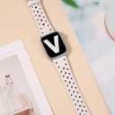 Wearlizer Leather Band Compatible with Apple Watch Band Size: 38/40/41/42mm(Series 11 10) Women Men, Dressy Breathable Hollow-out Braided Strap for iWatch Bands Series 11 10 9 8 7 6 5 4 3 SE/Ultra 3 2 1