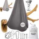 Double Layer Reversible Sensory Swing| Outdoor and Indoor Swing For Kids and Adults Up to 260 lbs | Autism Cocoon Swing | Kids Sensory Swing (Gray/Light Gray)