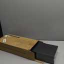 BAYKA Floating Shelves for Wall, Wall Mounted Rustic Wood Shelves for Bathroom, Bedroom, Living Room, Kitchen, Hanging Shelf for Books/Storage/Room Decor with 22lbs Capacity (Black, Set of 3, 15.7in) (A. Black - Universal Classic Style)