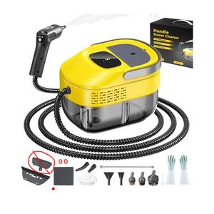 Steam Cleaner,15s Heat-Up,1.6L Tank,3-Level Adjustable Handle,2500W Steamer for Cleaning,Portable Steamer for Cleaning with 16PCS Accessories,Steam Cleaner for Home,Car,Dirt,Grease,Grout,Tile,Couch (Yellow)