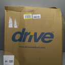 Drive Medical 11148-1 Folding Steel Bedside Commode Chair, Portable Toilet, Supports Individuals Weighing Up To 350 Lbs, with 7.5 Qt. Bucket and 13.5 Inch Seat, Grey