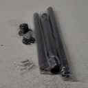 Black Closet Rod, 17 to 51 Inches Adjustable Closet Rods for Hanging Clothes 1.3 Inch Diameter Heavy Duty Metal Closet Hanging Rod Closet Bar for Wardrobes, Closet, Bathroom, Windows