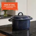 IMUSA 6.0qt Enamel Stock Pot, Blue