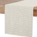 Martha Stewart Honeycomb Modern Farmhouse Reversible Table Runner, Natural, 15"x72"