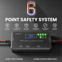MPPT Solar Charge Controller 12V 10A, Solar Panel Charge Controller with Type-C and USB Output for Solar Panel and Gel, AGM, LiFePO Battery