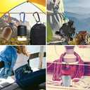 12PCS Carabiner Keychain Clip - 3" Aluminum Caribeener Key Clip,D Ring Shape Nonlocking Carabeaner Hook Buckle,Multi-Function Spring Snap Key Clips Tool for Home,Camping,Hiking,Traveling,Backpack