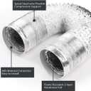 4-Inch Dryer Vent Hose 10FT, Flexible Aluminum Duct with 2 Clamps, Heavy-Duty Four Layer Protection for HVAC Ventilation and Exhaust