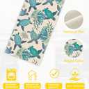 Sea Turtle Starfish Coral Table Runner Linen Long Farmhouse Rustic TableRunner for Party Holiday Dining Room /Kitchen,13 x 70 Inches