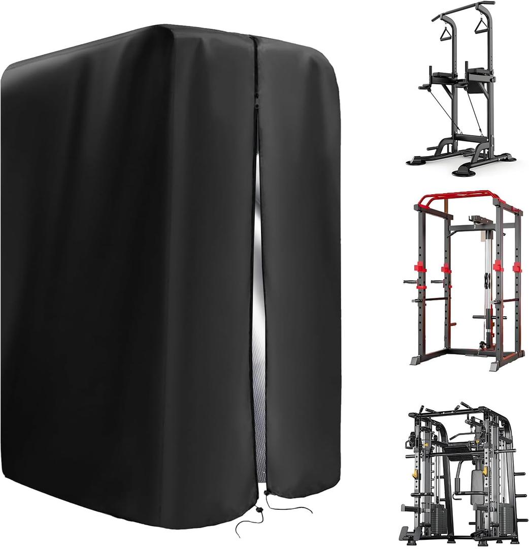 Protective Cover for Home Gym Set, 420D Oxford Gym Rack Cover for Home Exercise Equipment Set, Workout Equipment Protective, UV protection, Waterproof, Dustproof for Indoor or Outdoor