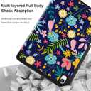 Case for Samsung Galaxy Tab S11 5G 11" 2025 Model (SM-X730/X736B), Slim Lightweight Trifold Stand Cover with S Pen Holder, Auto Sleep/Wake, Soft TPU Shockproof Back, Beautiful Flowers