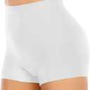 Werena Seamless Shaping Boyshorts Panties for Women Slip Shorts Under Dress Shapewear Shorts Tummy Control Underwear, Medium