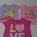 The Children's Place Baby and Toddler Girls' Assorted Everyday Short Sleeve Graphic T-Shirts, Multipack (5T, Flamingos/Pineapple/Hawaiin Girl 3-pack)