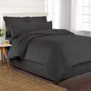King Duvet Cover by Pure Bamboo, 3 Piece Set, Genuine 100% Organic Viscose Derived from Bamboo, Luxuriously Soft and Cooling, 2 Pillowcases (King, Charcoal)