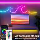 Aroste LED Light Strips, a 49.2-Foot Long RGB neon Light Strip with Waterproof IP67 Rating, Equipped with a Remote Control, Suitable for Festival Decorations, Houses, and Outdoor Decorations.