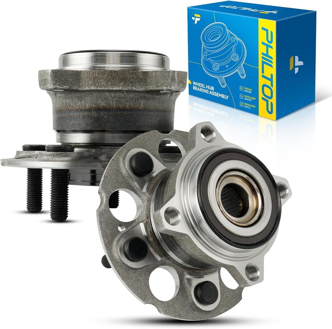 PHILTOP 512501 Pair Rear Wheel Bearing and Hub Assembly for 2012-2016 Honda CR-V AWD, 2013-2015 Acura RDX AWD