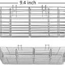 Slideep Stainless Steel Cutlery Utensil Holder Silverware Organizer with Hooks removable Drying Rack Silverware Holder Utensil Cutlery Basket Kitchen Dish Drainer Dish Drying Rack (4 Compartments)