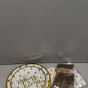 Lounsweer 96 Pcs Christmas Party Supplies Paper Plates and Napkins Disposable Dinnerware Set Include Christmas Plates Napkins Forks for Xmas Holiday Table Decorations 24 Guests(Christmas Tree)