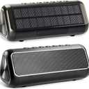 Solar Bluetooth Speaker Portable Wireless, 50H Playtime with HD Stereo Sound,5000mAh Can Charge Cell Phone,BT5.3,Outdoor Waterproof IPX6,TWS Pairing/AUX/TF play for Camping/Beach/Party/travel/Cycling