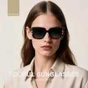Oversized Square Sunglasses for Women Trendy Designer Womens Sun Glasses UV Protection Large Frame Shades