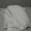 Extra Long Sheer Curtains 144 156 168 192 204 216 240 Inches Length - 2 Story Curtains for High Celling Living Room Long Window Wedding - White Grey Color (1 Panel,White, 52x144)