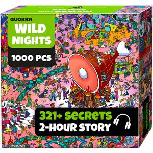 QUOKKA 1000 Piece Jigsaw Puzzle for Adults Desert Whirl  Puzzles for Adults 1000 Pieces Premium Box Packaging - Extra Fun with Hidden Secrets & Audio Story  Perfect Relaxation & Creativity & Gift
