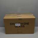 UMEIED Set of 16 Champagne Glasses, Champagne Flutes with Classic Shape, Long stem Sparkling Wine glasses for Wedding, Restaurant, Bar, Wine Toasting, Clear (Transparent)