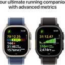 Apple Watch Ultra 3 [GPS + Cellular 49mm] Running & Multisport Smartwatch w/Rugged Titanium Case w/Black Titanium Milanese Loop - L. Satellite Communications, Advanced Health & Fitness Tracking