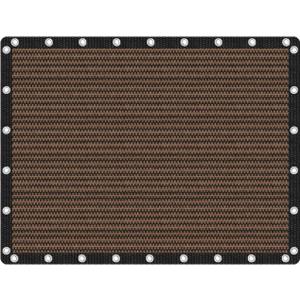VICLLAX 90% Shade Fabric Sun Shade Cloth with Reinforced Grommets, Outdoor Sun Screen Fabric for Outdoor Patio Garden Pergola Cover Canopy 8x12 FT, Mocha