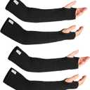 Kevlar Sleeves Heat Resistant,19 Inch Long heat shield Arm Sleeves with Thumb Hole- Safety Anti-heat Arm Guards for Kitchen,Gardening,Mechanic,Polish and Car Fixing Work 2 Paris